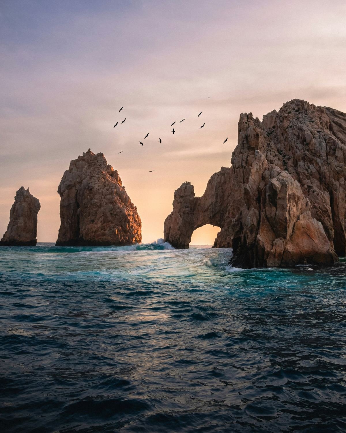 El Arco de Cabo San Lucas al atardecer, Baja California Sur